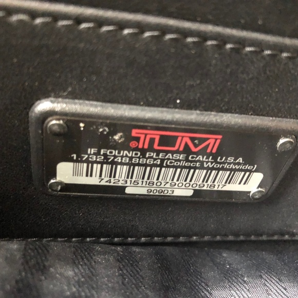 Tumi Leather Flap Briefcase No Shoulder Strap - Picture 7 of 8